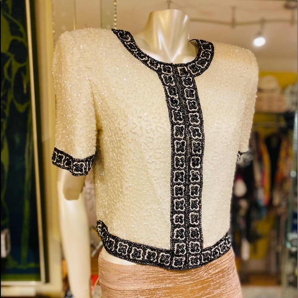Laurence Kazar Vintage Top - Picture 4 of 14